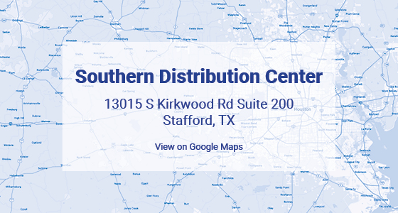 Southern Distribution Center 13015 S Kirkwood Rd Suite 200 Stafford, TX